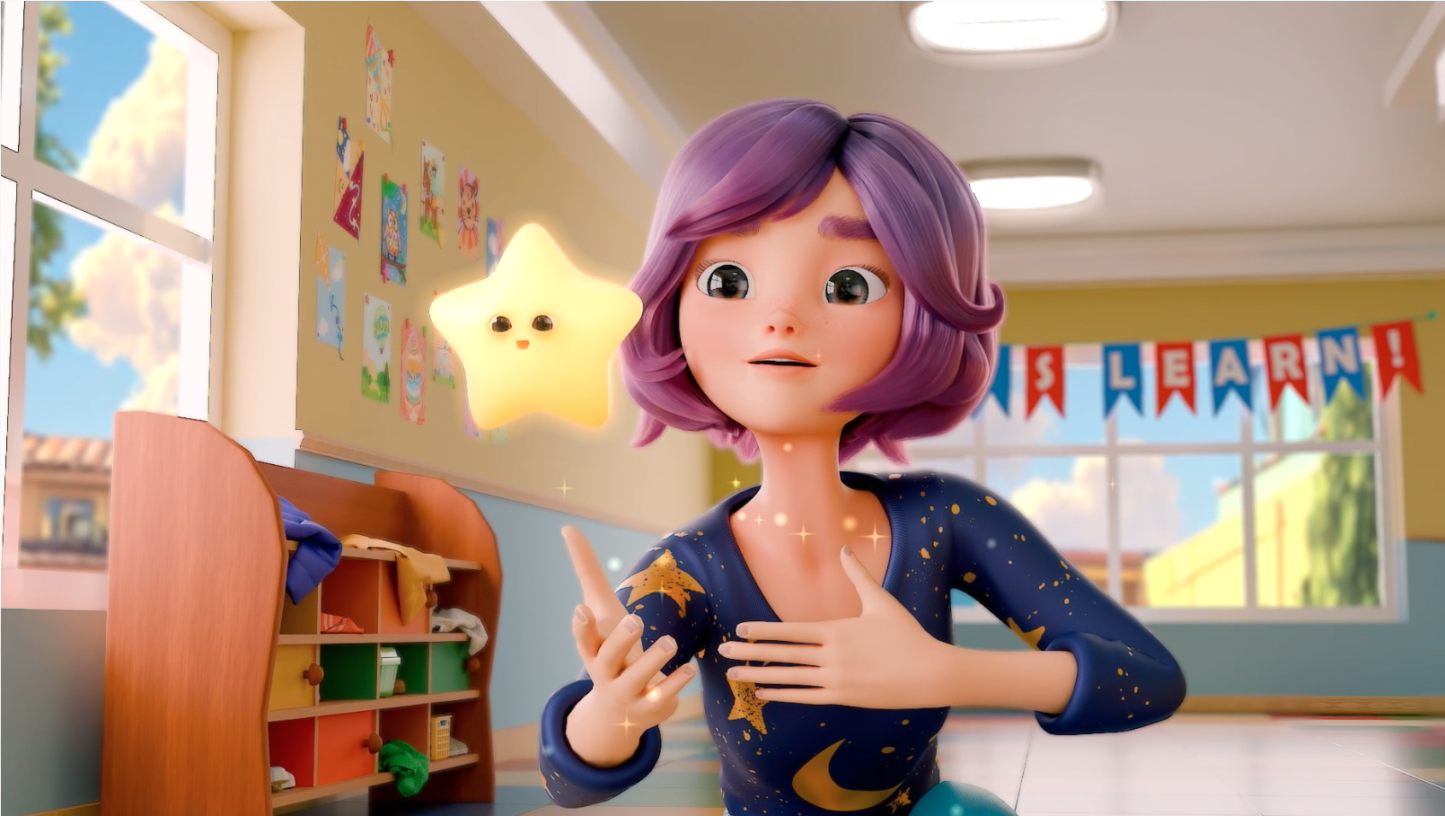 Teacher Luna conjures a Friendship Star
